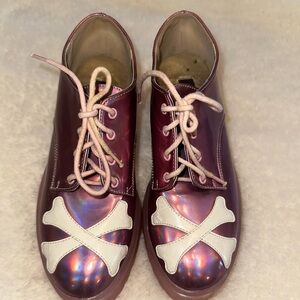 IRON FIST Stylish Iridescent Lace-Up Women's Shoes